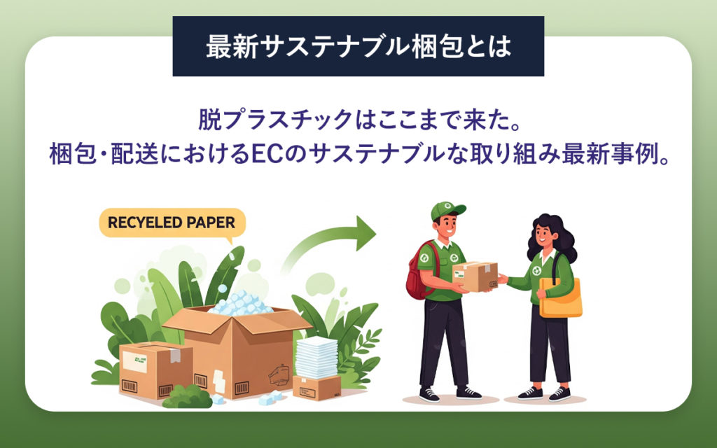 脱プラスチックはここまで来た。梱包・配送におけるECのサステナブルな取り組み最新事例