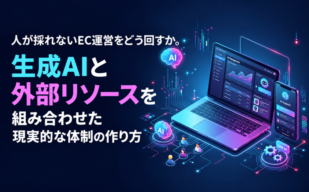 人が採れないEC運営をどう回すか。生成AIと外部リソースを組み合わせた現実的な体制の作り方